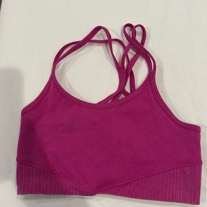 Joylab ribbed magenta sports bra